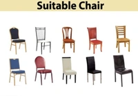 Elastic Chair Cover Stretch Removable Washable Short Dining Chair Cover Protector Seat Slipcover  -  Polyster, Elastic/ Stretchable,  Multipack of1
